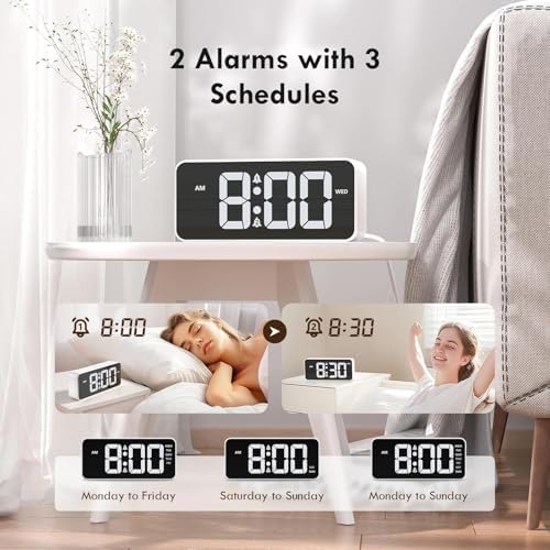 Vue 4 de Chereeki Reveil Alimentation Secteur