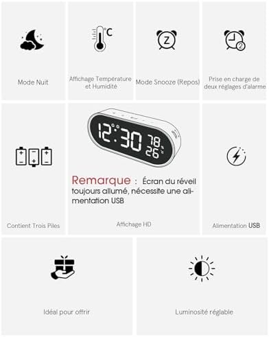 Vue 2 de Reveil Numerique Reveil Avec