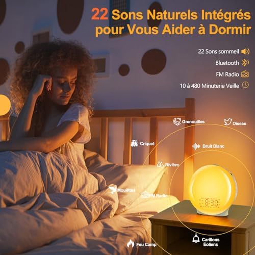 Vue 3 de Reveil Lumiere Bluetoothradio Eveil