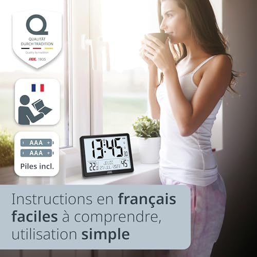 Vue 7 de Ade Horloge Numerique Radiocontrolee