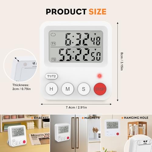 Vue 4 de Xrexs Minuteur De Cuisine