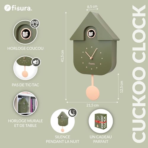 Vue 2 de Fisura Horloge Coucou Vert