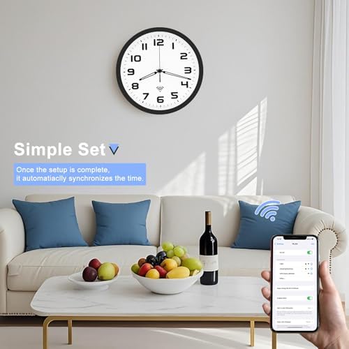 Vue 4 de Ocest Horloge Murale Analogique