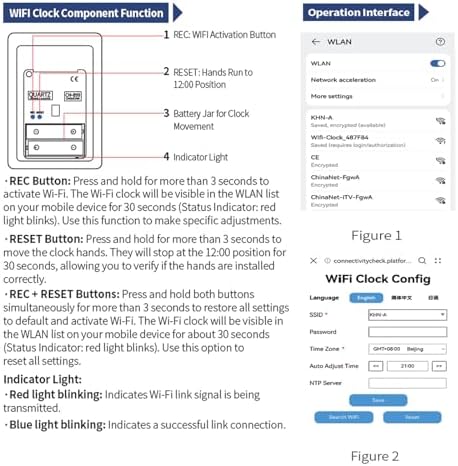 Vue 6 de Ocest Horloge Murale Analogique