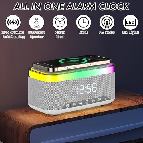 Vue 2 de Radio Reveil Bluetooth Avec