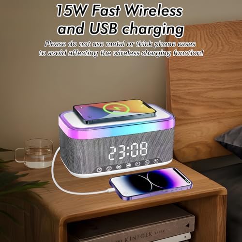 Vue 3 de Radio Reveil Bluetooth Avec