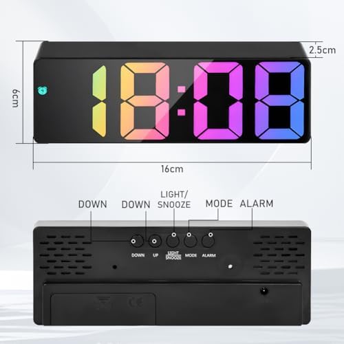 Vue 2 de Flintronic Reveil Numerique Horloge