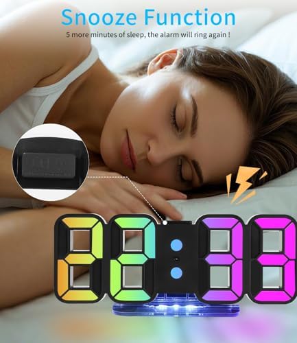 Vue 6 de Horloge Murale Numerique Digitale