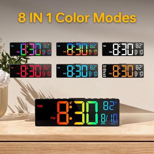 Vue 4 de Grande Horloge Murale Numerique