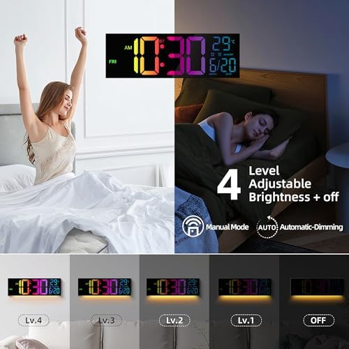 Vue 5 de Maxstar Grande Horloge Murale