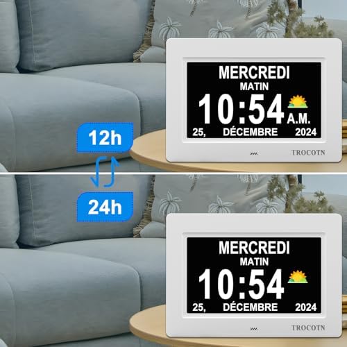 Vue 2 de Trocotn Horloge Numerique Grand
