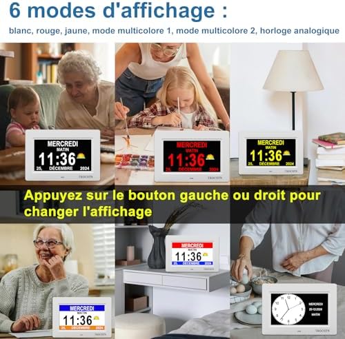 Vue 4 de Trocotn Horloge Numerique Grand