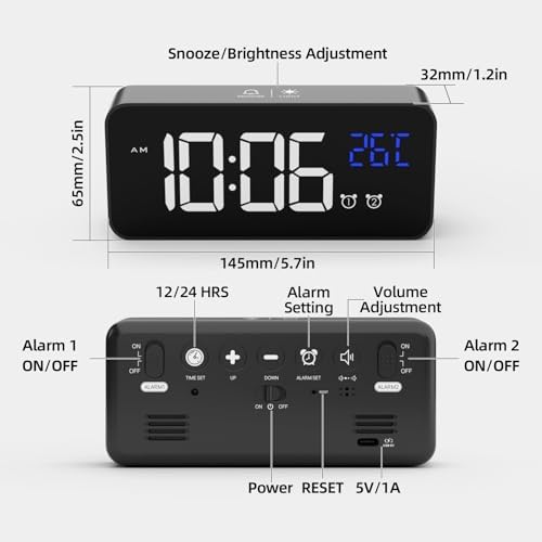 Vue 2 de Latec Reveil Numerique Alarm