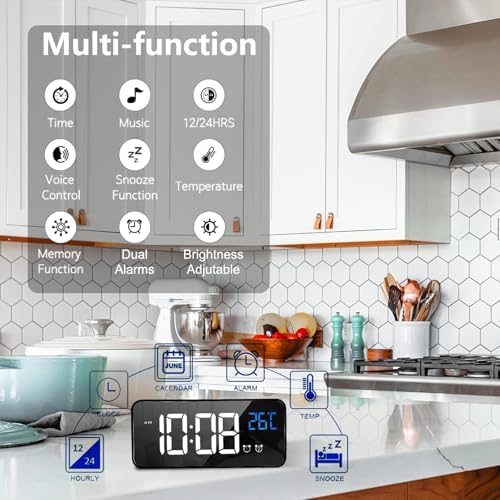 Vue 3 de Latec Reveil Numerique Alarm