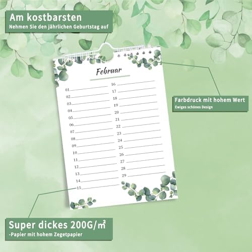 Vue 3 de Calendrier Danniversaire Calendrier