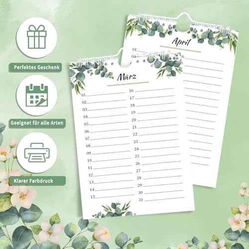 Vue 4 de Calendrier Danniversaire Calendrier