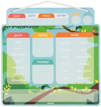 Vue 3 de Janod Calendrier Magnetique Version