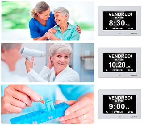 Vue 4 de Lemnoi Pouce Lcd Horloge