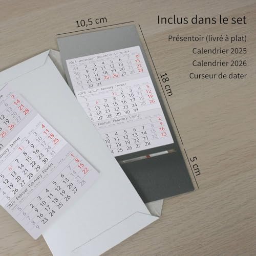 Vue 2 de Timr Calendrier De Table
