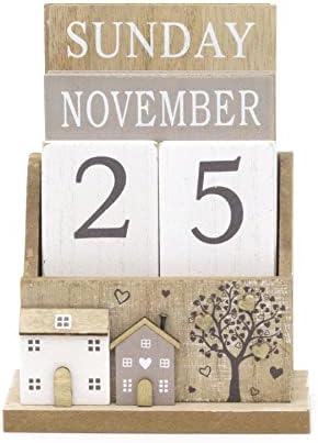 Vue 3 de Calendrier Perpetuel En Bois