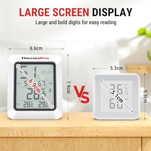 Vue 2 de Thermopro Tp Thermometre Dambiance