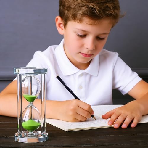 Vue 2 de Sablier Cristal Transparent Sablier