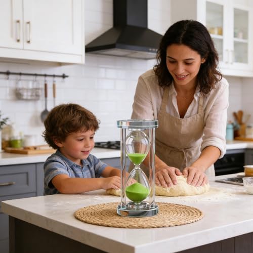 Vue 5 de Sablier Cristal Transparent Sablier