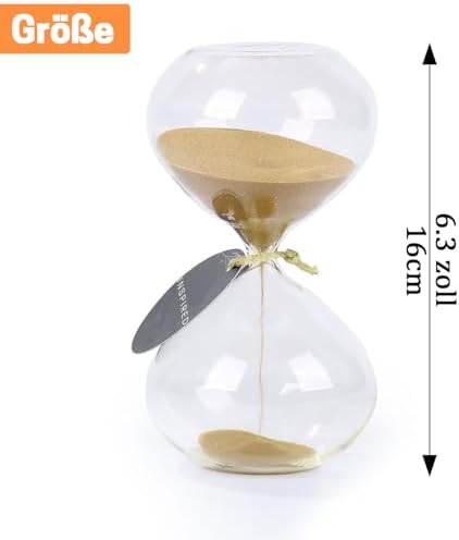 Vue 2 de Sablier Minutes Sable Dore