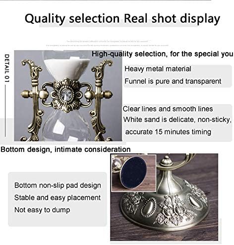 Vue 2 de Sablier Dore En Relief