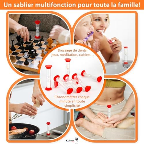 Vue 3 de Sablier Minute En Lot