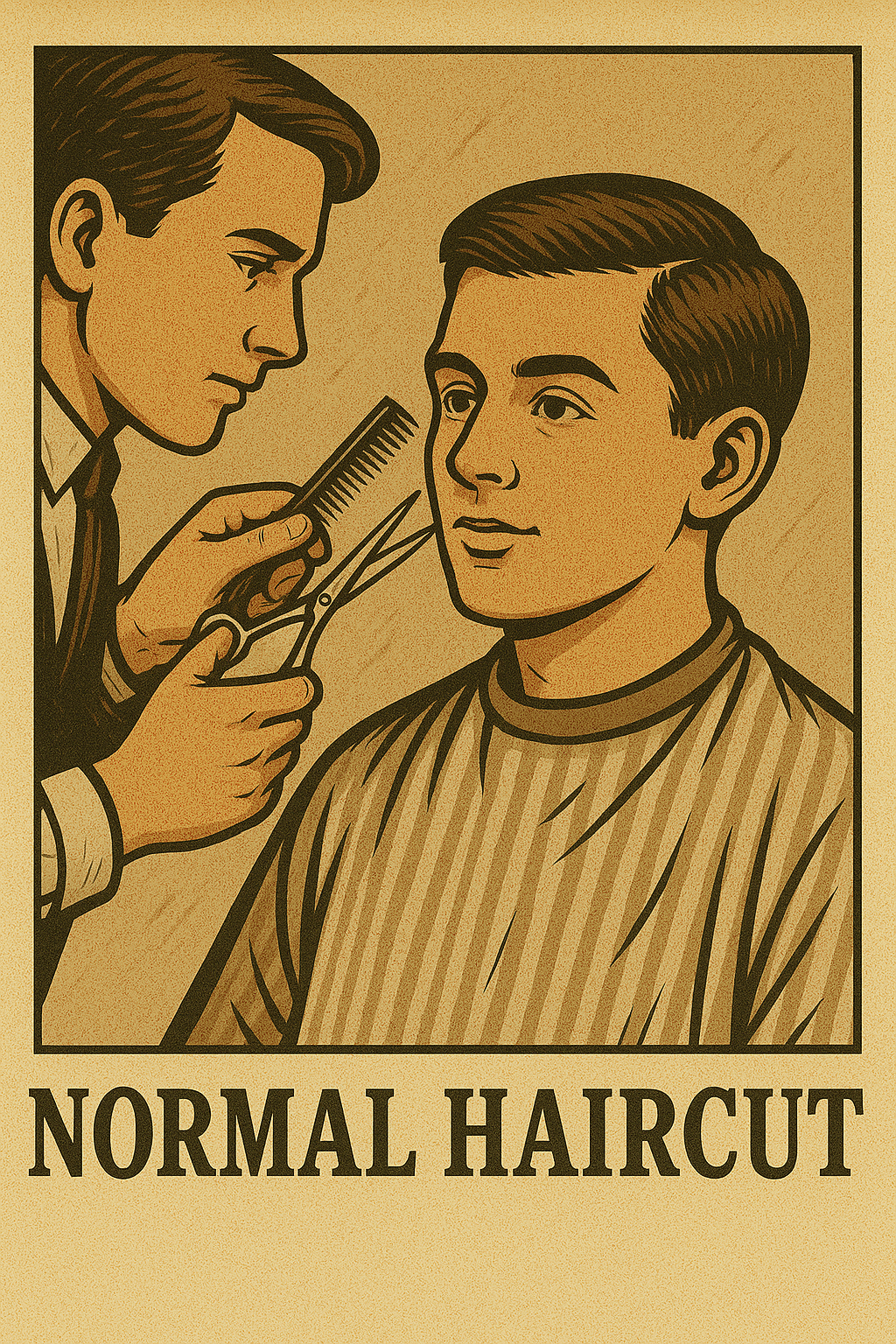Normal haircut & حلاقة عادية