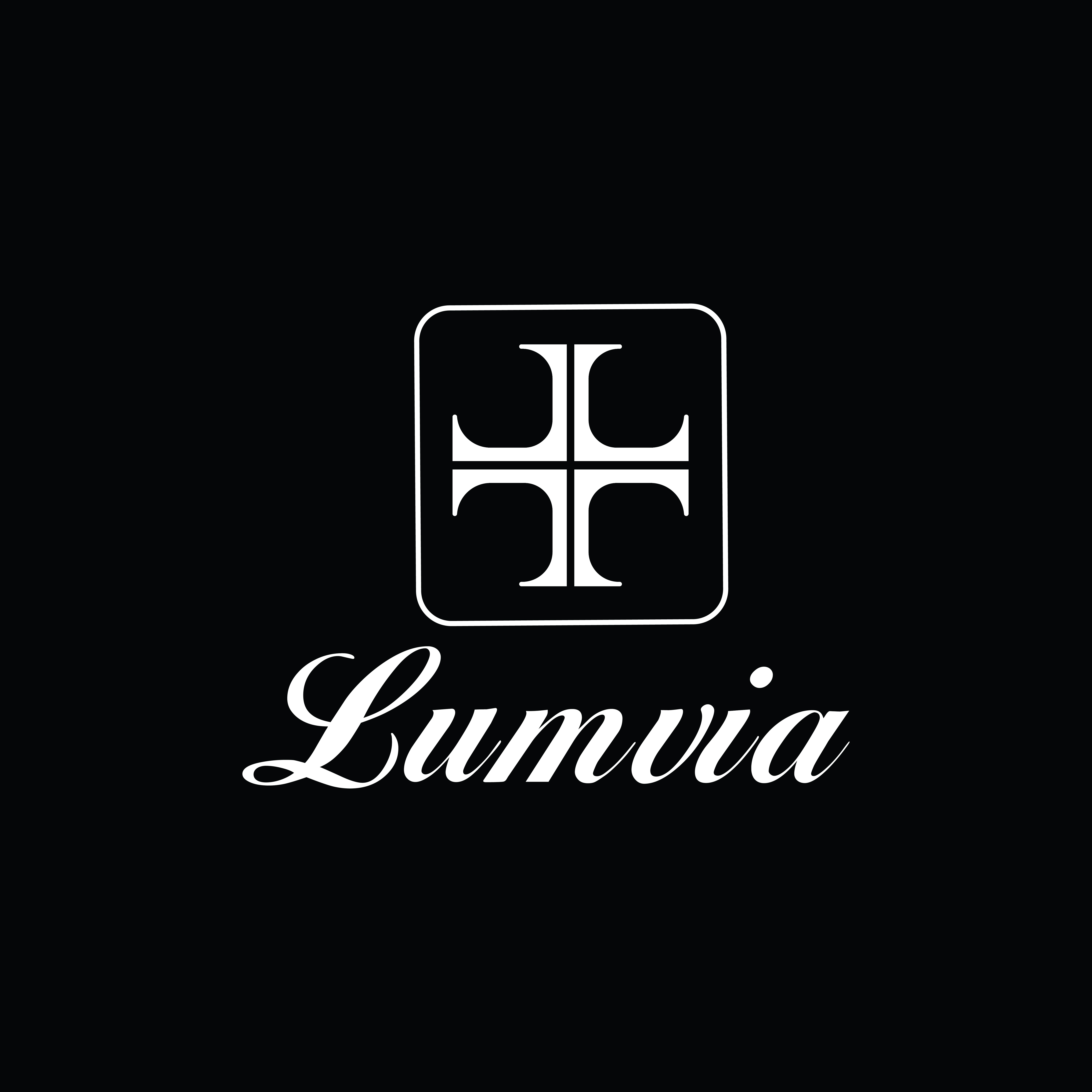 Logo design presentation cover for Lumvia