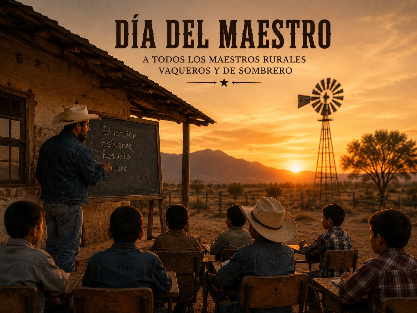 El maestro rural de sombrero que formó generaciones enteras