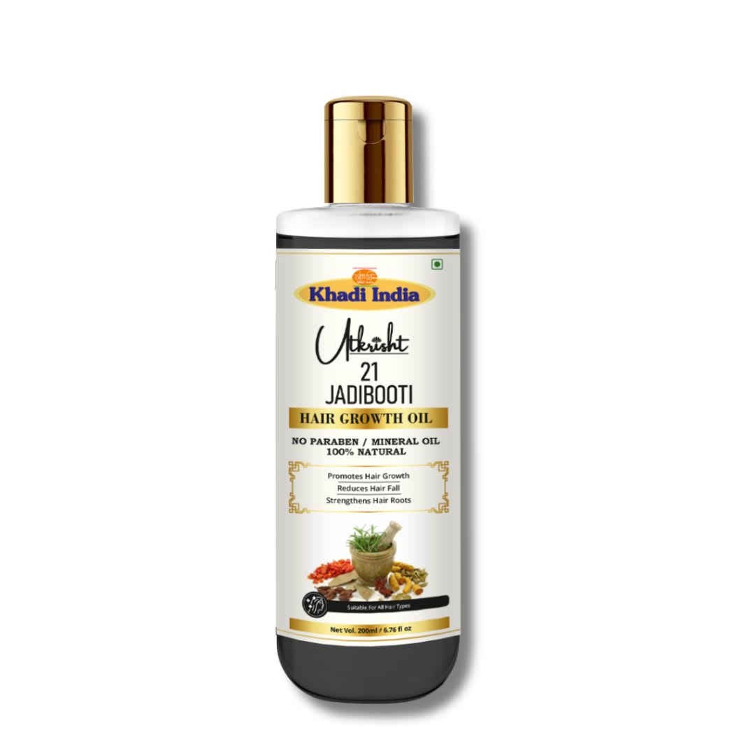 Utkrisht Khadi 21 Jadibooti Hair Tonic Spray | Promotes Healthy Hair Growth, Reduces Hair Breakage, Improves Scalp Hydration & Adds Natural Volume-100ML