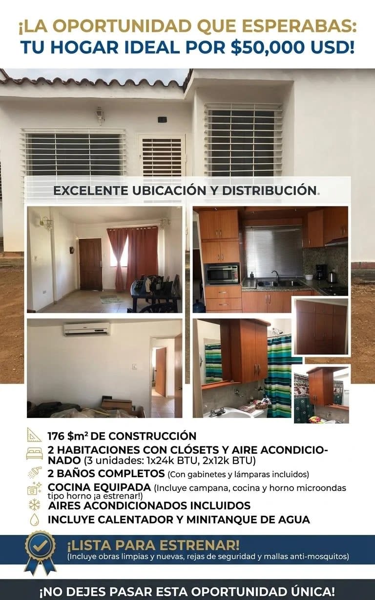 Hermosa Casa Lista para Mudarse