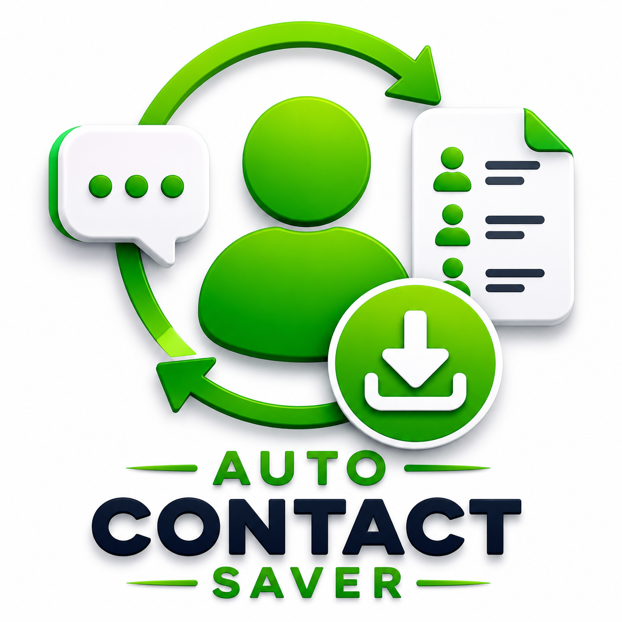 Auto Contact Saver Logo
