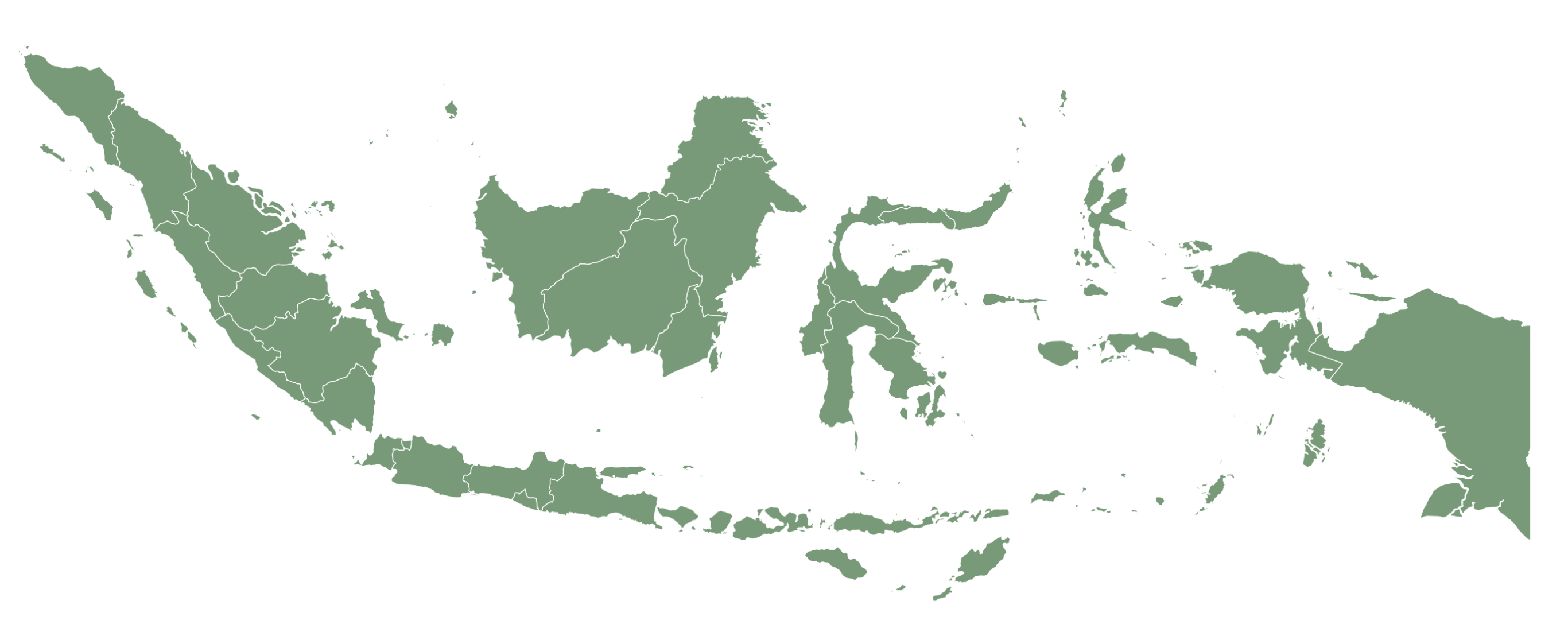Map of Indonesia showing our seafood sourcing waters