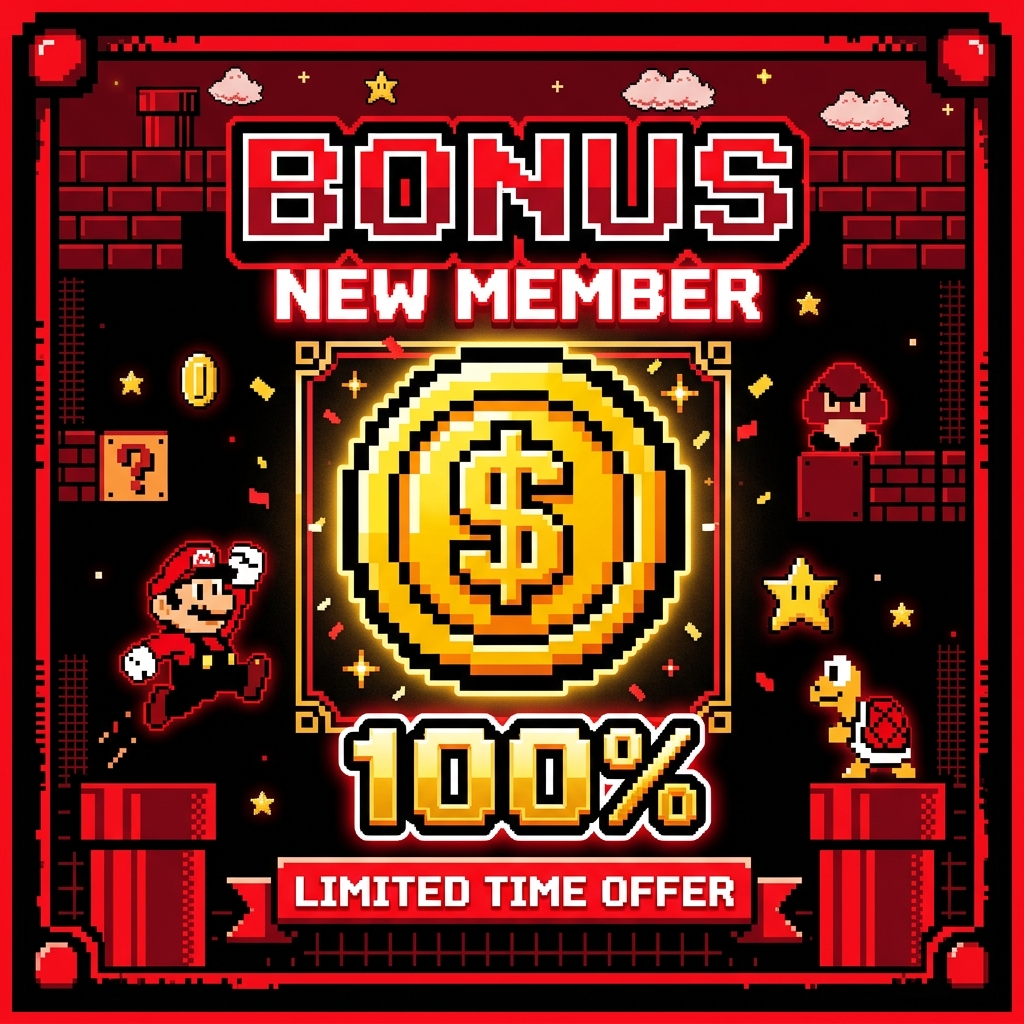 Bonus New Member 100%