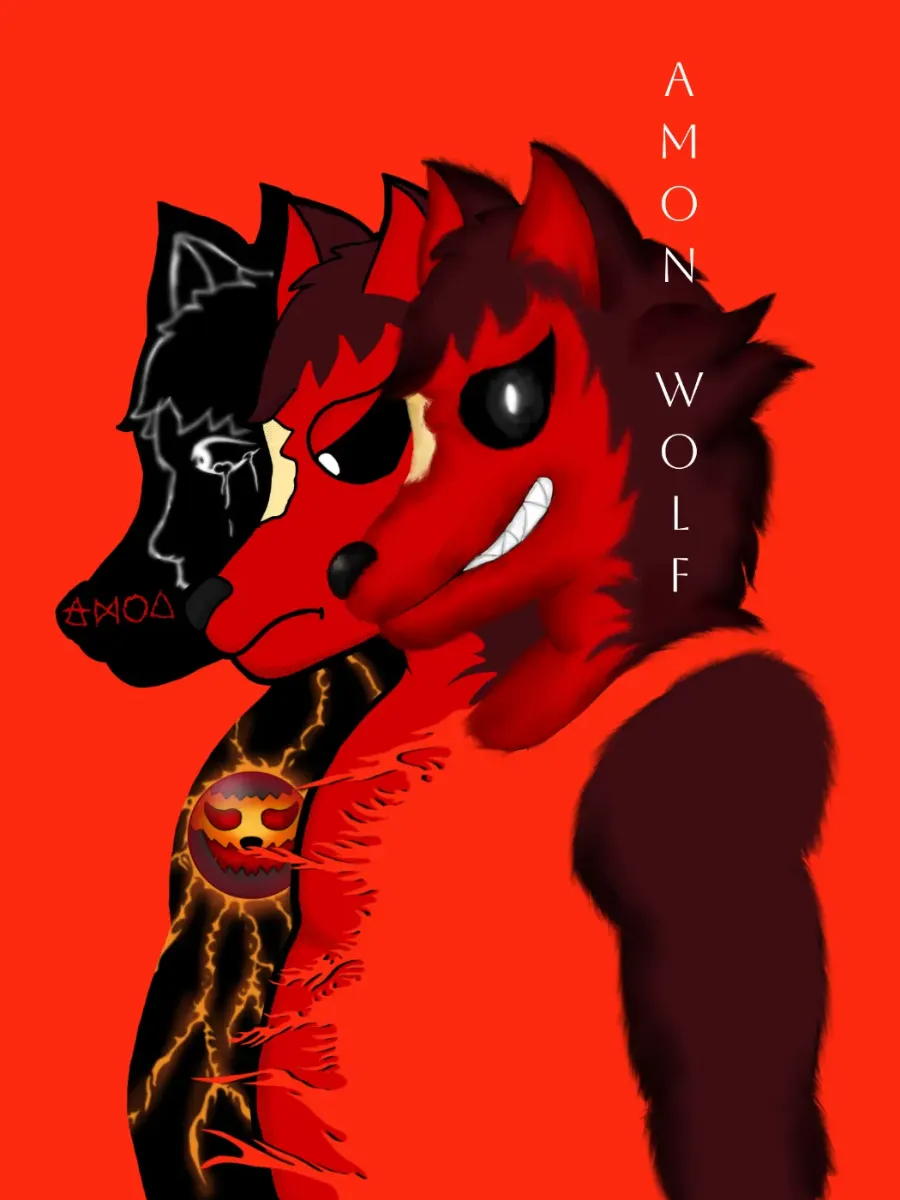 Fursona de Amon The Demon Wolf