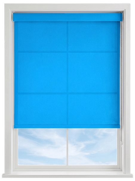 Dorian Cyan Dimout Roller Blind