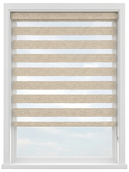 Amara Bamboo Neutral Dimout Zebra Blind