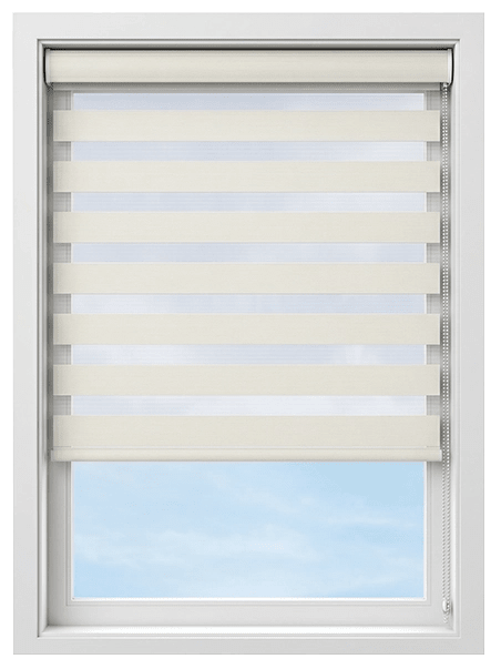 Dasil Cream Light Filtering Zebra Blind