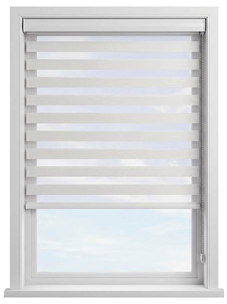 Eclid Cream Light Filtering Zebra Blind