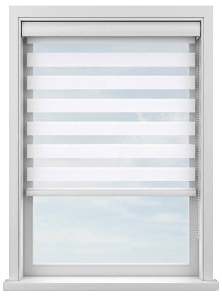 Eclid White Light Filtering Zebra Blind