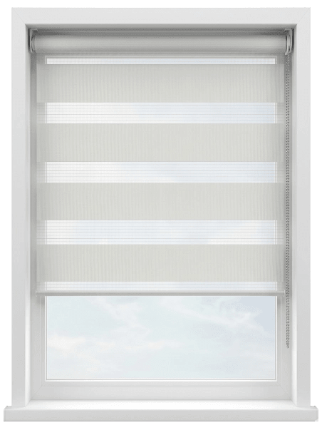 Galia Ivory Light Filtering Zebra Blind