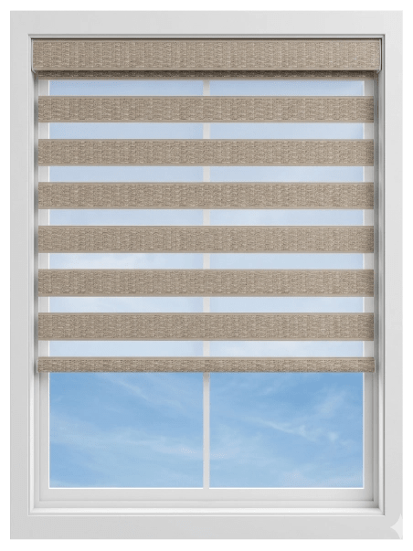 Lahti Oak Light Filtering Zebra Blind