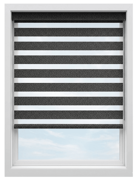 Linko Charcoal Light Filtering Zebra Blind