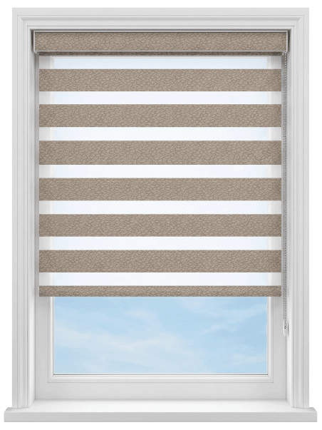 Linko Taupe Light Filtering Zebra Blind