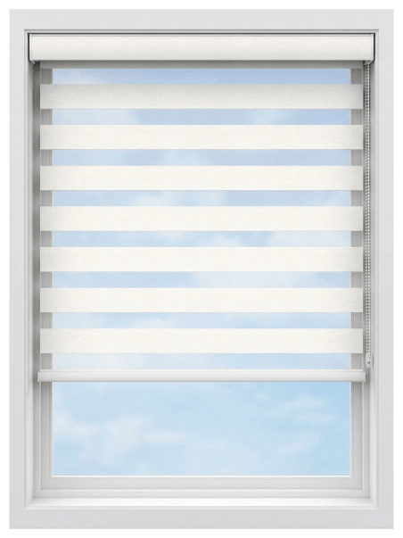 Linko Winter White Light Filtering Zebra Blind
