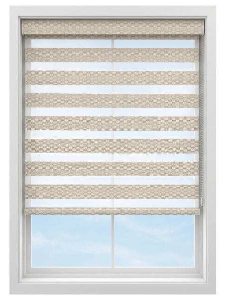 Rova Neutral Light Filtering Zebra Blind